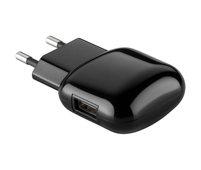 Alimentator 230V Quick Charge 1x USB 2A negru Goobay