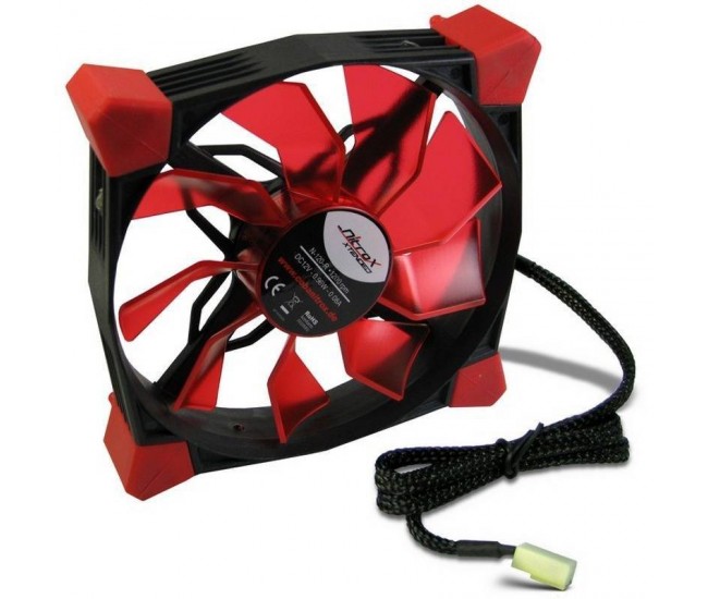 Ventilator Inter-tech cobanitrox xtended N-120-Red LED 120mm 12V