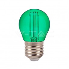 Bec LED G45 E27 2W cu filament lumina verde V-TAC