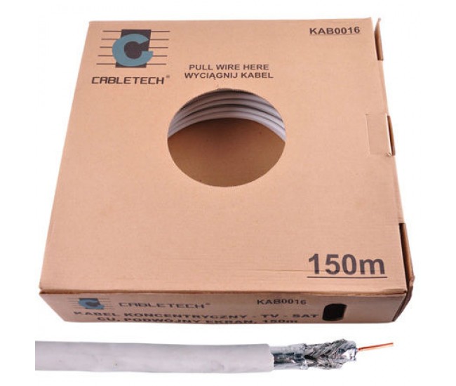 Cablu coaxial 5.8mm dublu ecranat miez cupru Cabletech KAB0016