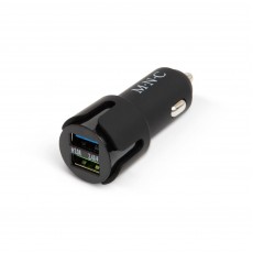 Adaptor de la bricheta 2x USB 2.4A negru M'N'C