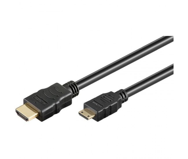 Cablu mini HDMI 2m 2.0v Ethernet 3D Goobay