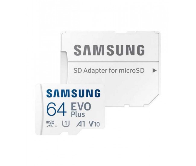 MicroSDHC UHS-1 CARD +adaptor SD 64GB 130MB/s EVO PLUS SAMSUNG MB-MC64KA/EU