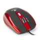 Mouse optic 800/1600dpi USB rosu/negru NGS