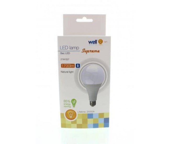 Bec LED A95 E27 21W 1700lm 230V 4000K lumina naturala 95x168mm Supreme Well