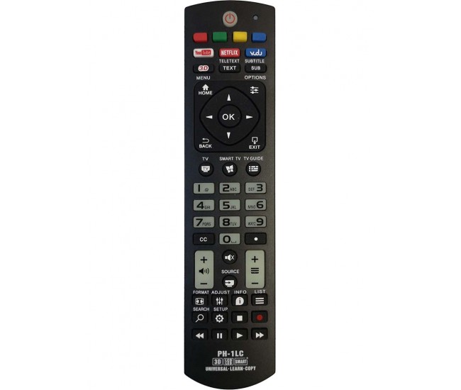 Telecomanda compatibila TV Phlips PH-1LC si cu functie de Learning/Copy IR 1411 (328)