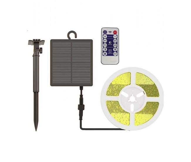 Kit banda LED 3000K incarcare solara IP67 V-tac SKU-23044