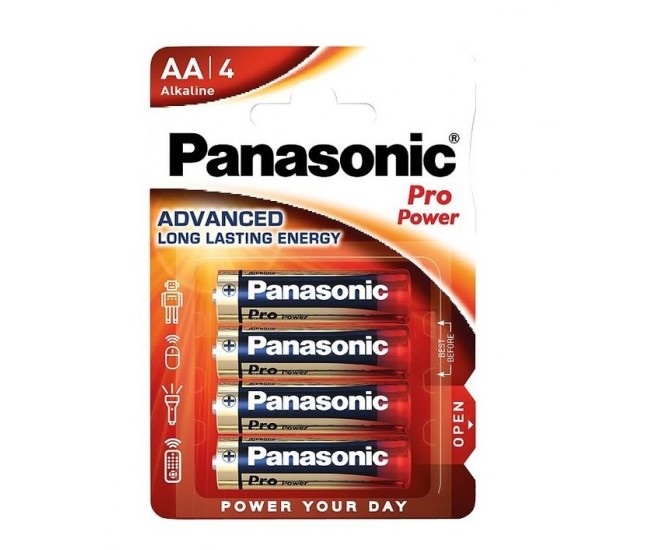 Panasonic baterii alcaline AA (LR6) Pro Power 4buc LR6PPG/4BP