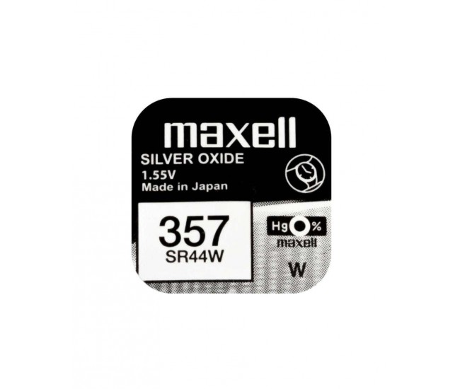 Baterie ceas Maxell SR44W V357 AG13 1.55V oxid de argint 1buc