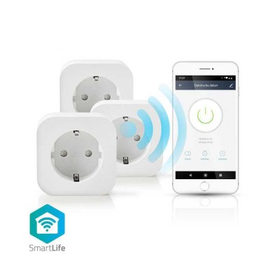 Prize Smart WiFi Schuko 10A Nedis set 3 bucati