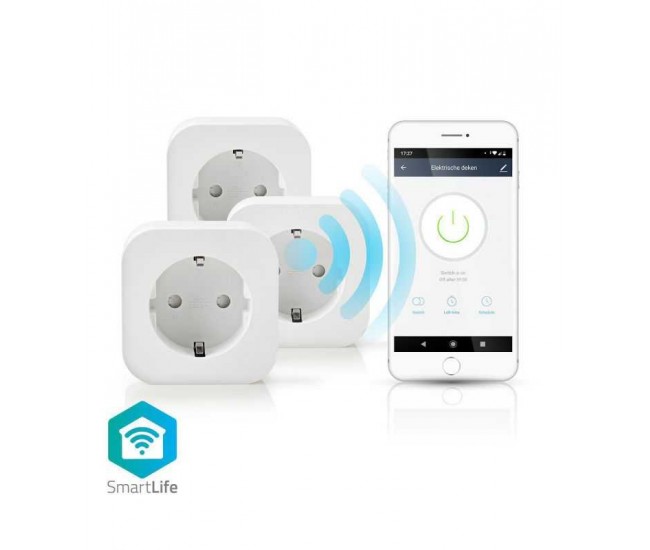 Prize Smart WiFi Schuko 10A Nedis set 3 bucati