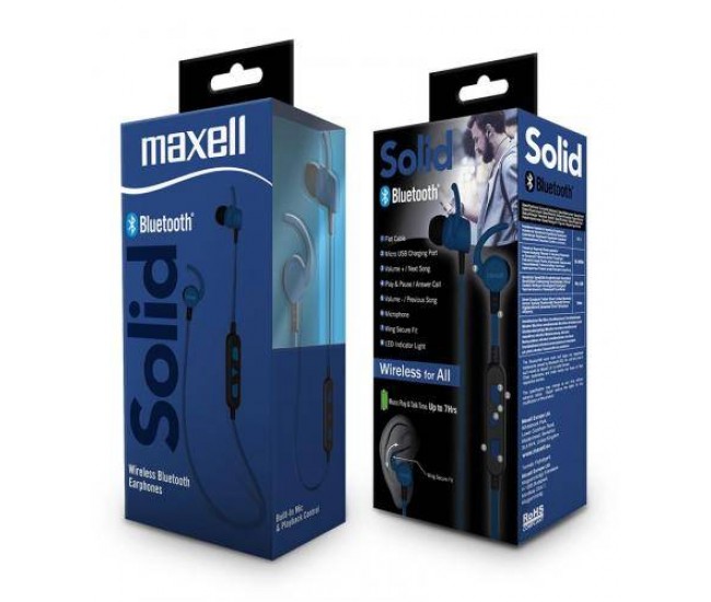 Casti Bluetooth Maxell BT100 STEREO albastru