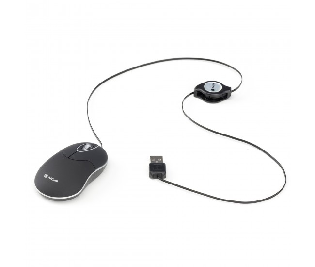 Mouse USB 1000dpi negru NGS SINBK