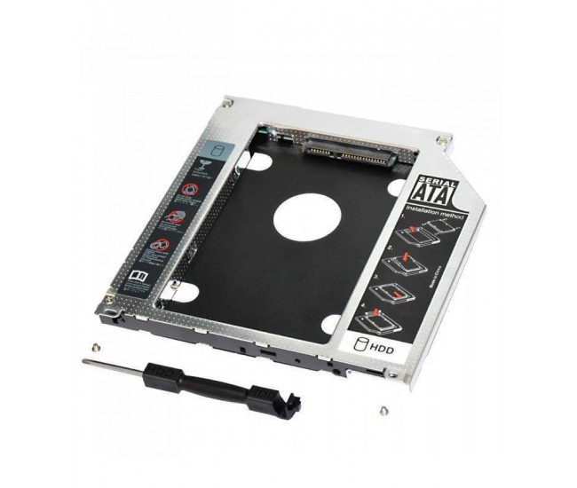 SSD HDD CADDY 12.7mm Cadru de montare pe unitatea hard disk de 2.5 inch