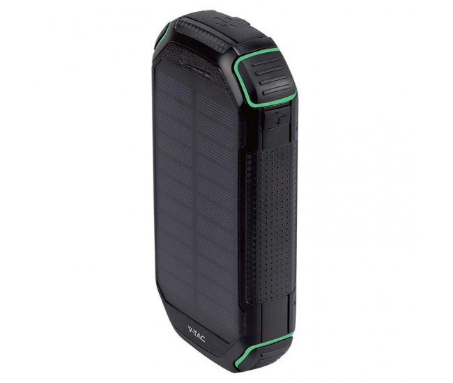 POWER BANK 30000mAh Wireless cu incarcare solara V-TAC SKU-7836