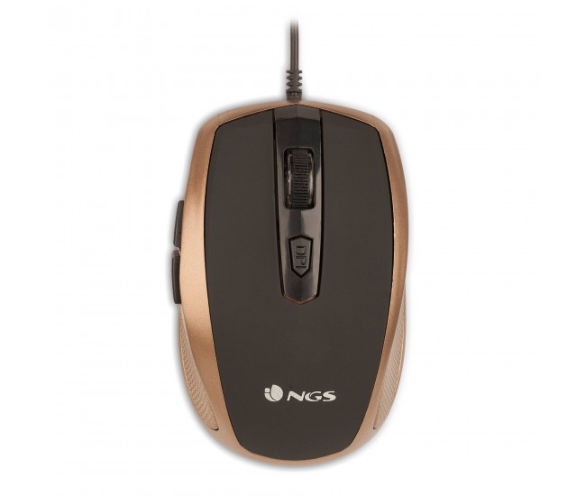 Mouse optic USB 800/1600dpi auriu NGS