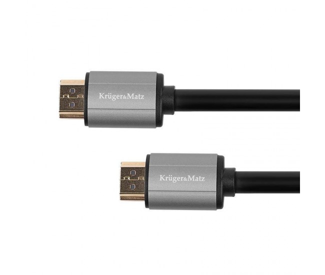 Cablu HDMI - HDMI 1m V2.0 4K UHD 60Hz Basic KRUGER&MATZ