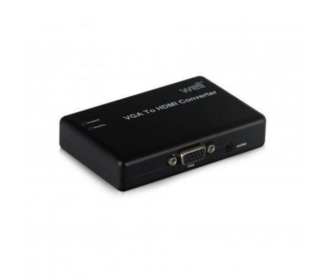 Convertor VGA+Stereo la HDMI FullHD Well