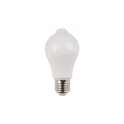 Bec cu LED cu senzor de miscare PIR A60 12W lumina rece Well