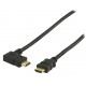 Cablu HDMI cu functie Ethernet 2m conectori drept si cotit 90 grade Valueline