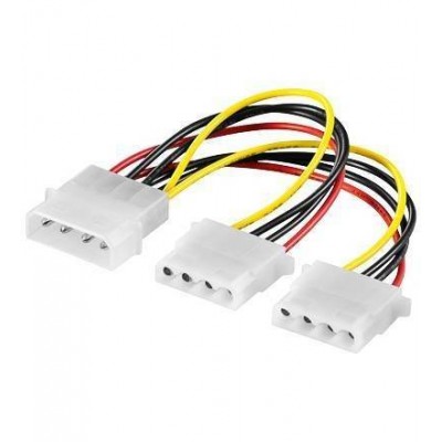 Cablu adaptor molex 5.25 la 2x5.25 molex 15cm Goobay