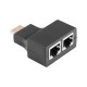 Adaptor Extender HDMI - 2x RJ45 mama