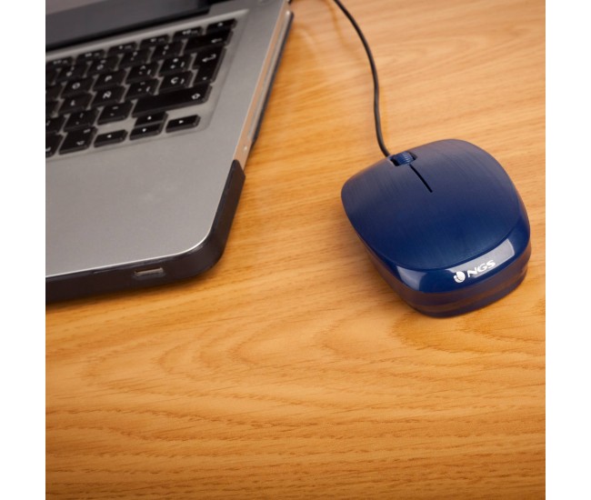 Mouse USB 1000dpi albastru FLAME BLUE Ngs