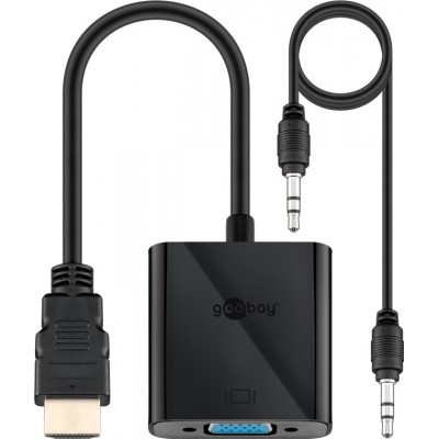 Adaptor HDMI tata/VGA mama +audio 3.5 mm Goobay