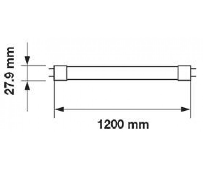 Tub LED T8 120cm 18W plastic 6400K V-Tac cu chip SAMSUNG