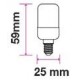 Bec LED E14 ST26 2W 4000K alb neutru V-Tac cu chip SAMSUNG