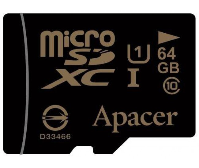 Card microSDXC UHS-I 64GB Clasa 10 cu adaptor SD Apacer