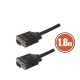 Cablu monitor VGA fisa - fisa 1.8m dublu ecranat negru delight