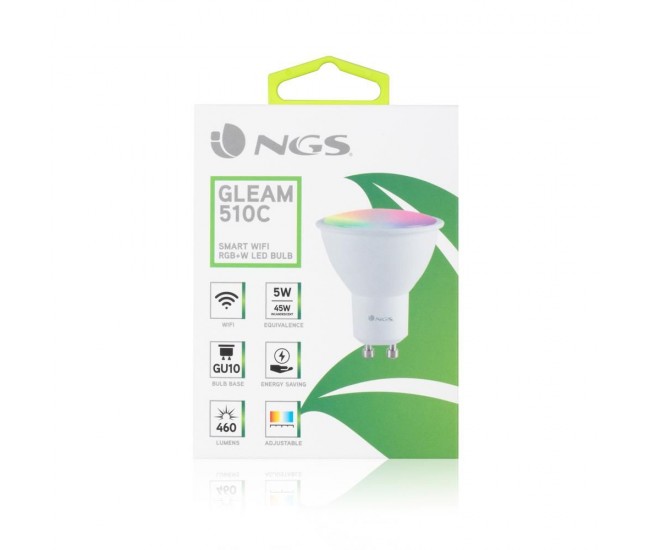 Bec LED Smart WiFi GU10 5W RGB 460lm Gleam 510C NGS