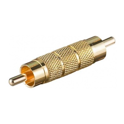 Adaptor aurit RCA tata - RCA tata placat cu aur Goobay