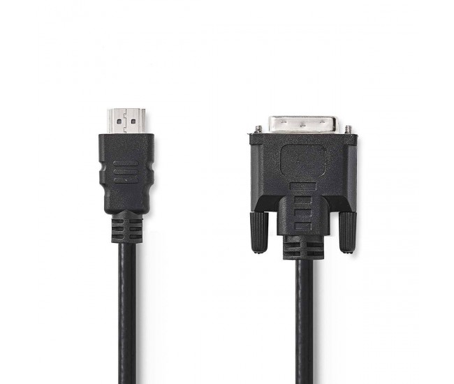 Cablu HDMI - DVI-D 24+1 pin tata 2m Nedis