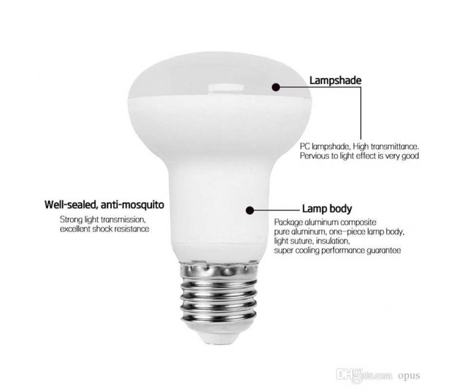 Spot cu LED R63 E27 8W 220V lumina calda Well