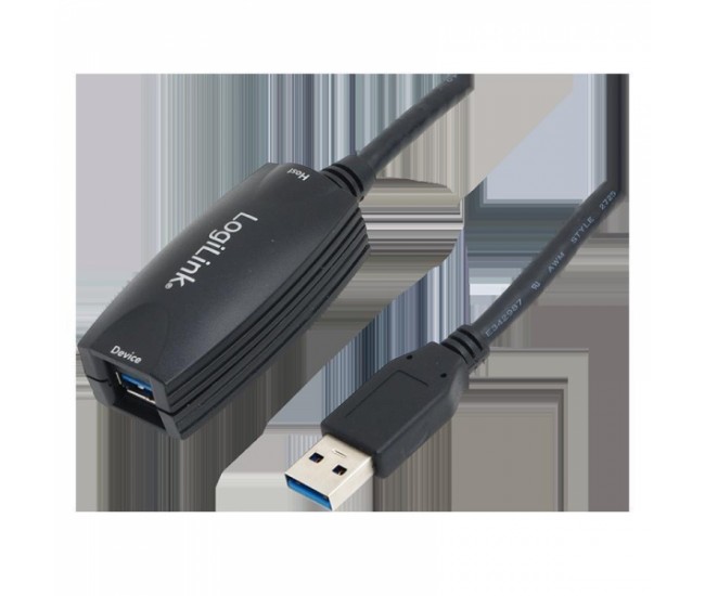 Repeater USB 3.0 5m USB A soclu - USB A mufa LOGILINK UA0127