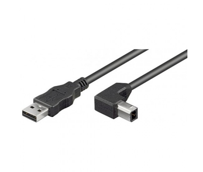 Cablu imprimanta USB 90 grade 2m cupru Goobay