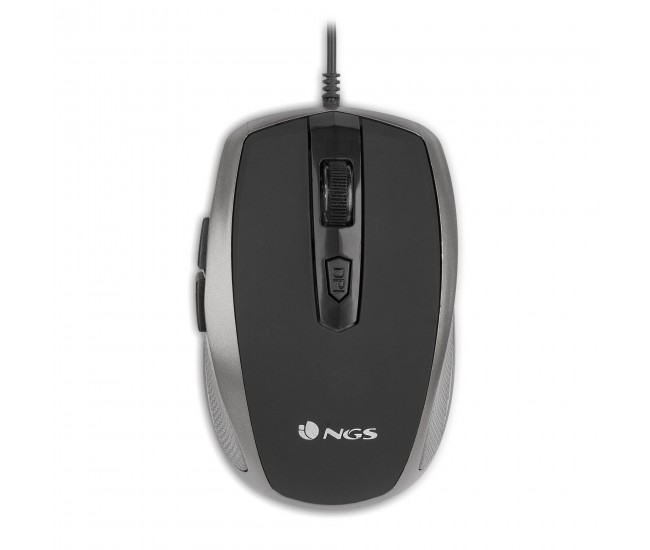 Mouse optic USB 800/1600dpi argintiu NGS