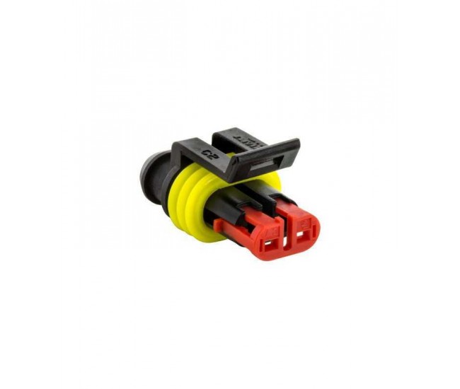 Conector cablu Superseal 1.5 mama mufa 2 pini IP67 TE Connectivity 282080-1