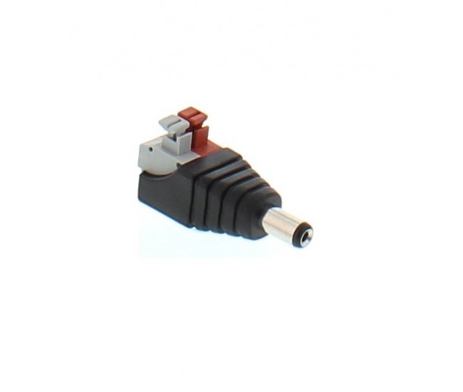 Mufa alimentare tata DC 2.1x5.5mm bloc terminal clip cleme pt CCTV