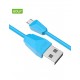 Cablu USB la micro USB Golf Diamond Sync Cablu albastru 1m 2A GC-27m