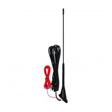 Antena auto cu amplificare 40cm Golf fixa cu talpa ovala 4CARS