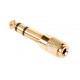 Adaptor JACK 6.35 mm tata stereo - 3.5 mm mama stereo Gold Goobay