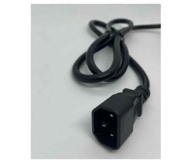 Cablu de alimentare IEC320-14 tata - 4x SCHUKO mama 1m 3x1.5mm2 16A conductor cupru