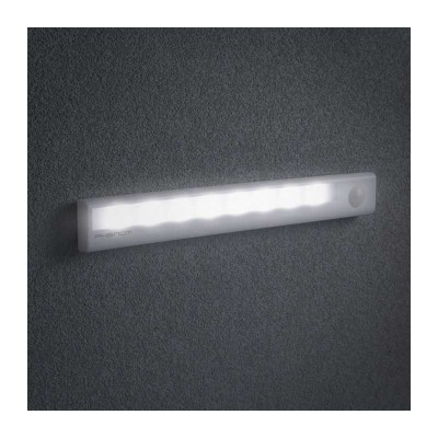 Lumina LED pentru mobilier 4x AAA cu senzor de miscare PIR infrarosu si iluminare 235x30x21mm Phenom