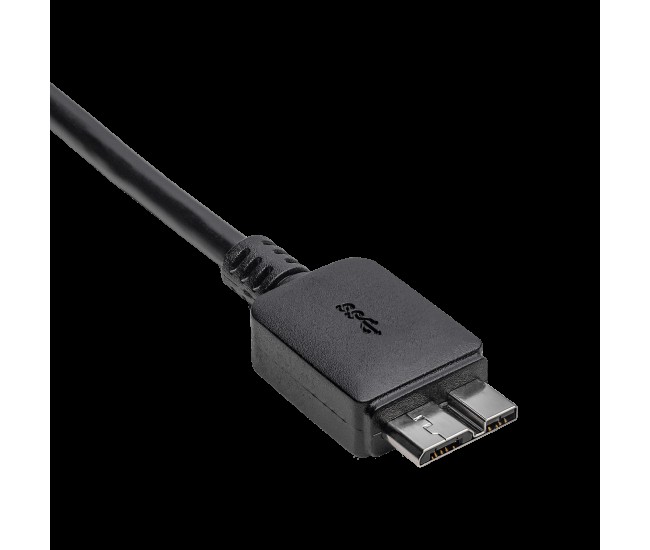 Cablu USB3.0 USB B micro mufa tata - USB type C mufa tata nichelat 1m negru AKYGA AK-USB-44