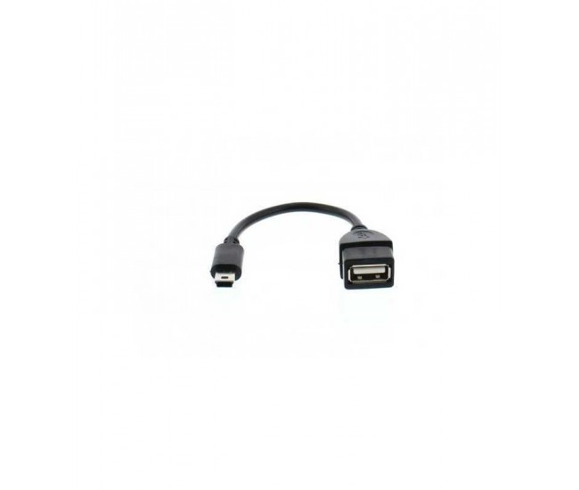 Cablu adaptor OTG USB mama - mini USB tata cablu 8cm Well