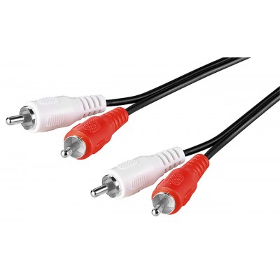 Cablu audio 2x RCA tata - 2x RCA tata 5m Goobay