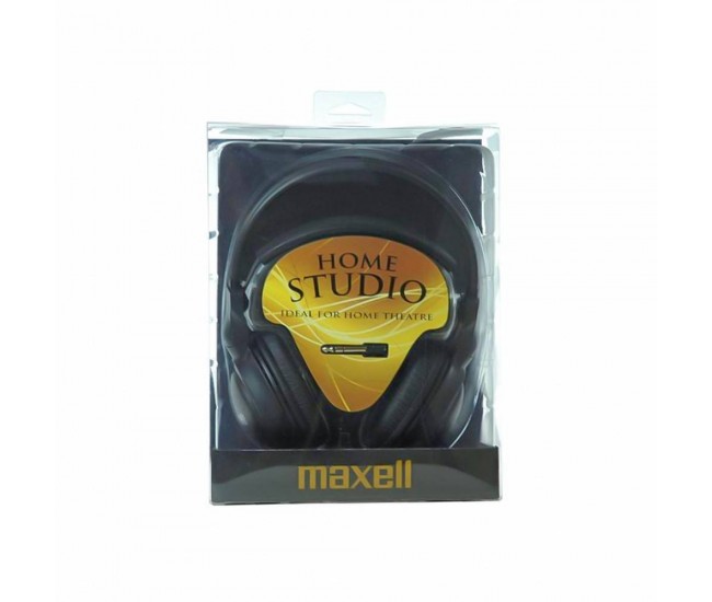 Casca stereo 3.5 mm cablu 5m negru Maxell HOME STUDIO